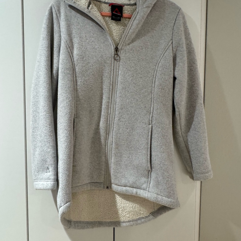 Adidas Women's Gray Fleece Jacket